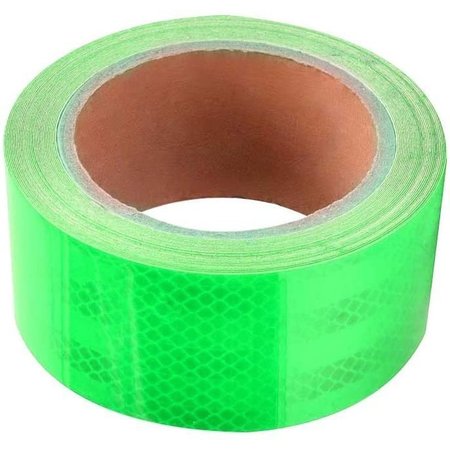 ABRAMS 2" in x 30' ft Trailer Truck Conspicuity DOT Class 2 Reflective Safety Tape - Lime Green DOTC2 2 x 30-LG